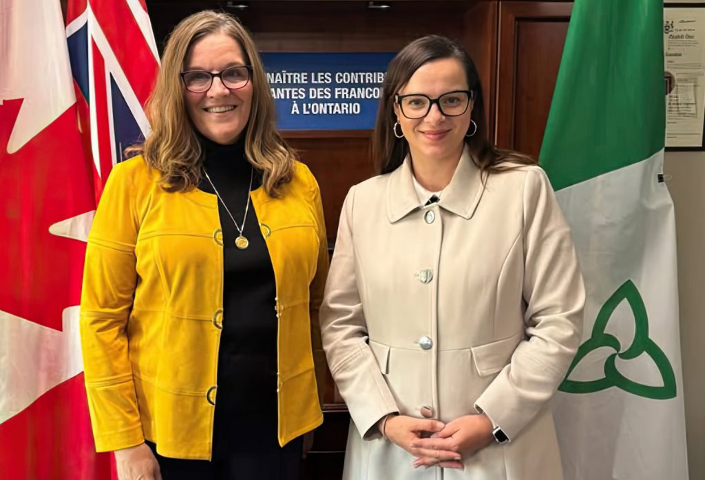 Dianne Martin with Minister of LTC